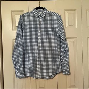Old navy plaid long sleeve dress shirt
